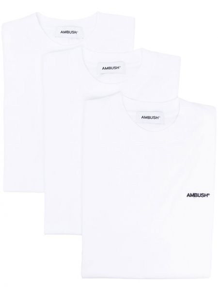 T-shirt di cotone Ambush bianco