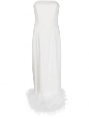 Midi šaty z peří 16arlington bílé