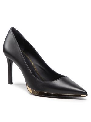 Полуотворени обувки с ток Giuseppe Zanotti черно