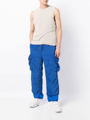 Pantalon cargo avec poches Sunnei bleu
