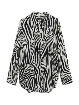 Bluză cu model zebră Mango