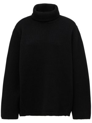 Suéter de lana de cachemir Totême negro