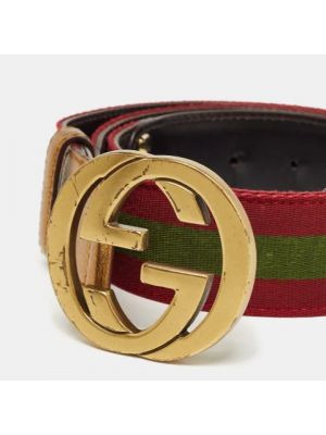 Cinturón Gucci Vintage rojo
