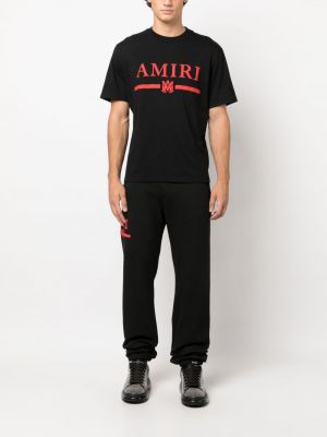 Kokvilnas t-krekls ar apdruku Amiri melns
