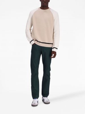 Bavlněné rovné kalhoty Armani Exchange zelené