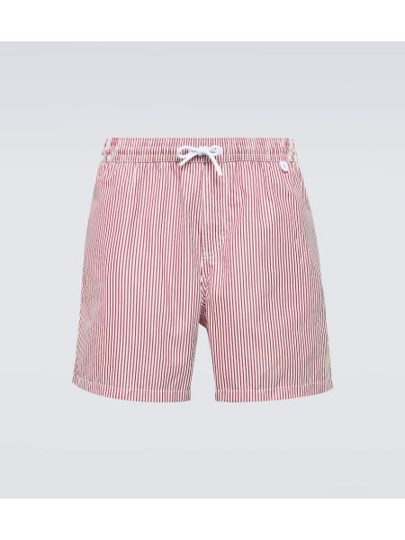 Stribet boxershorts Loro Piana rød