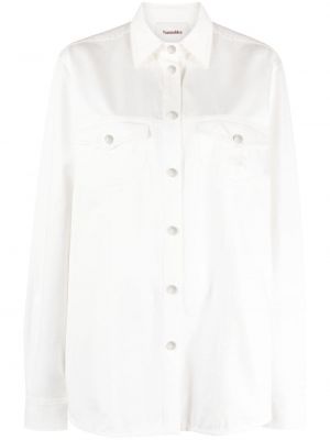 Koszula bawełniana Nanushka biała