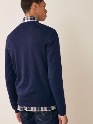 Классический свитер с v-образным вырезом Fred Perry синий
