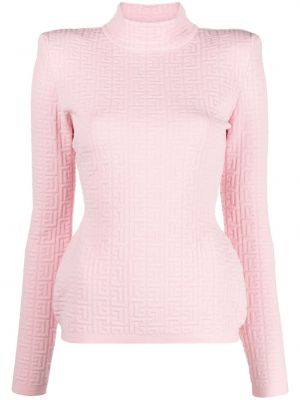 Пуловер Balmain розово