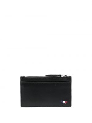 Usnjena denarnica Maison Kitsuné črna