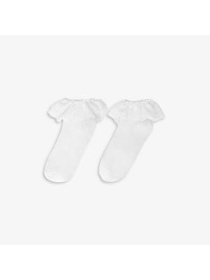 Носки Bonneterie с оборками из смесового хлопка Maje, blanc