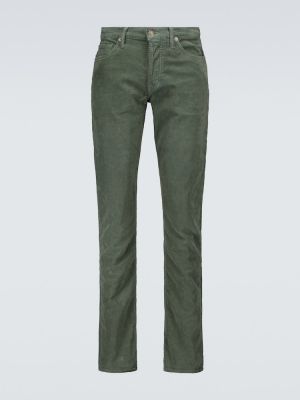 Menčestrové džínsy Tom Ford zelená