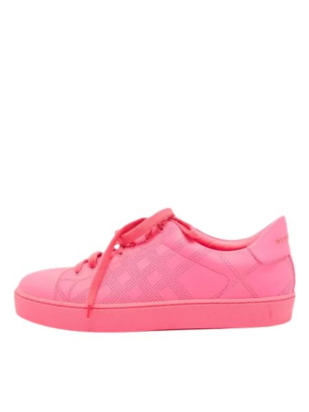 Retro leder sneaker Burberry Vintage pink