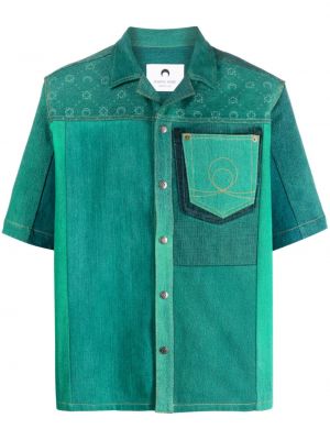 Rifľová košeľa Marine Serre zelená
