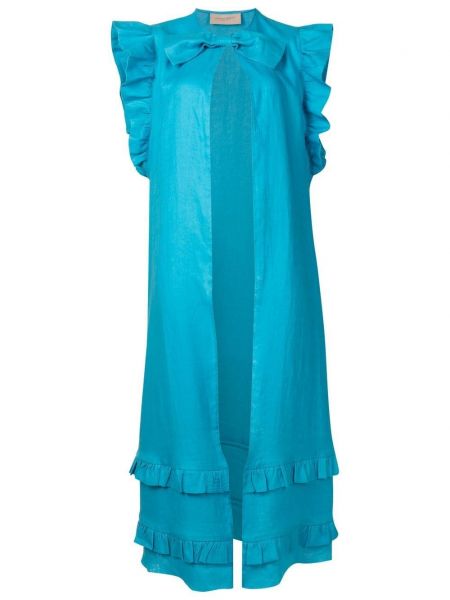 Αμάνικη βραδινό φόρεμα Adriana Degreas μπλε