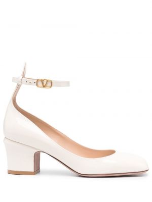 Leder pumps Valentino Garavani beige