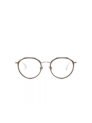 Okulary korekcyjne Linda Farrow brązowe