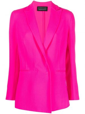 Ull montert lang blazer Gianluca Capannolo rosa