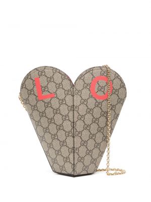 Iš natūralios odos rankinė su širdelėmis Gucci Pre-owned