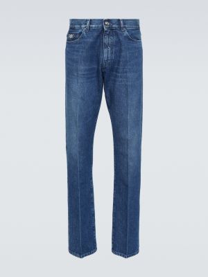 Прямые джинсы Versace синие