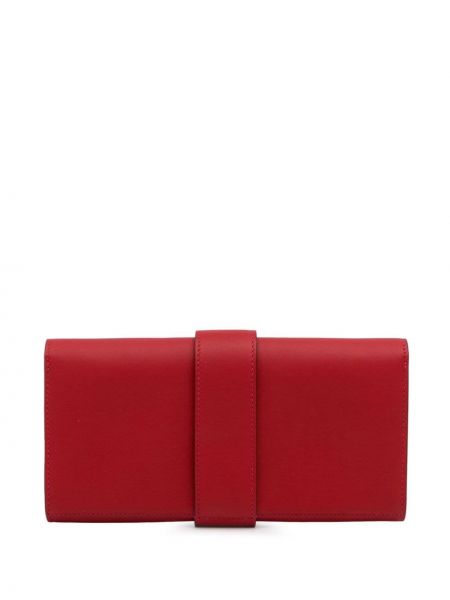Dabīgās ādas clutch somiņa Hermès Pre-owned sarkans