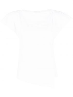 Asimetrisks t-krekls Isabel Marant balts