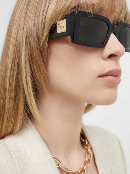 Черные очки солнцезащитные Dolce & Gabbana