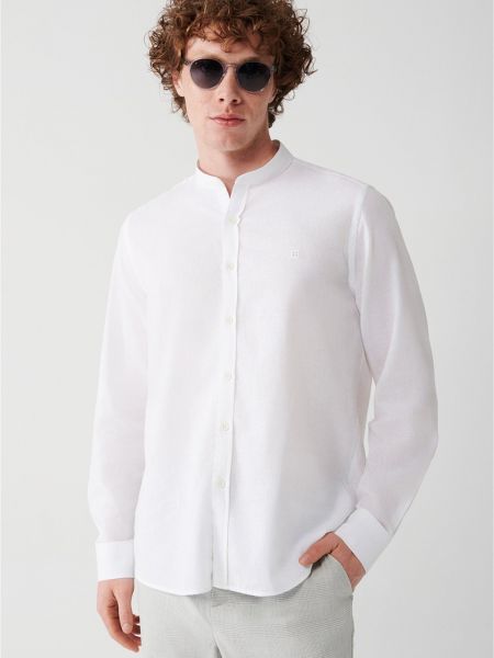 Ленена риза Avva бяло