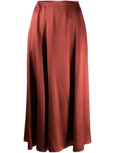 Falda larga de cintura alta Forte Forte rojo