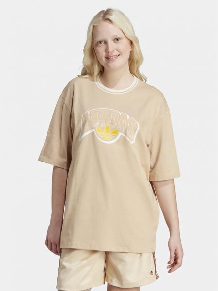 T-shirt oversize Adidas beige