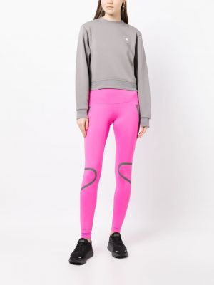 Legginsy z nadrukiem Adidas By Stella Mccartney różowe