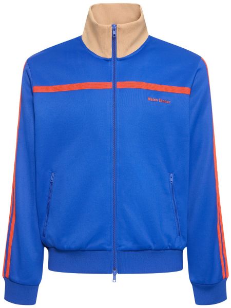 Chaqueta de tela jersey deportiva Adidas Originals azul