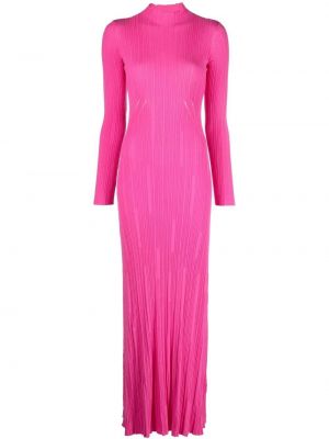 Maxikleid mit plisseefalten Jacquemus pink