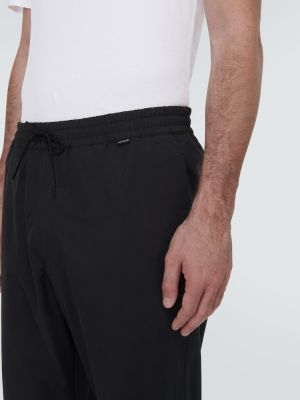 Pantaloni tuta di cotone Moncler nero