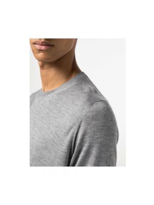 Suéter de cuello redondo Fedeli gris