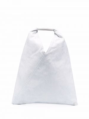 Lær shoppingbag Mm6 Maison Margiela hvit