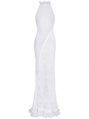 Πλεκτή μάξι φόρεμα Roberta Einer λευκό