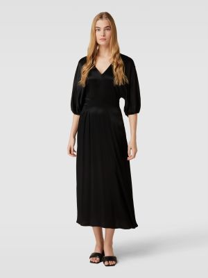 Sukienka długa z dekoltem w serek Soaked In Luxury czarna