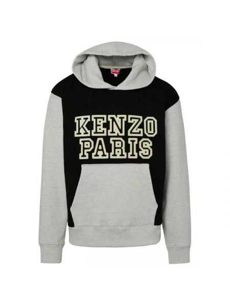 Хлопковая футболка Kenzo серая