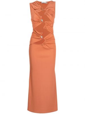 Βραδινό φόρεμα Christopher Esber πορτοκαλί