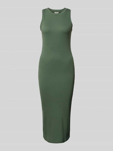 Sukienka midi w jednolitym kolorze Aware zielona