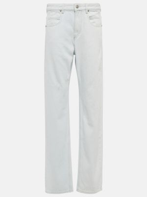 Straight fit džíny s vysokým pasem Marant Etoile modré
