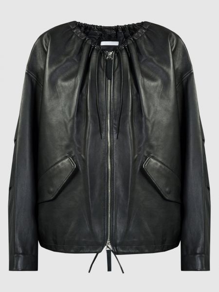 Шкіряна куртка Helmut Lang чорна