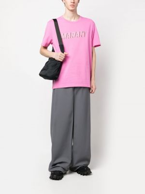 T-shirt mit print Marant pink