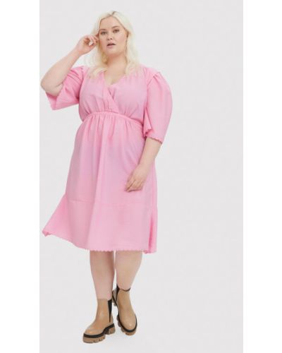 Vero Moda Curve Hétköznapi ruha Elise 10263741 Rózsaszín Regular Fit