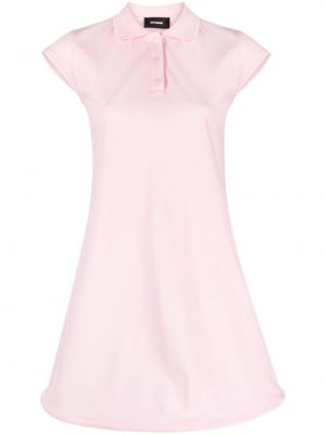 Bombažna mini obleka We11done roza