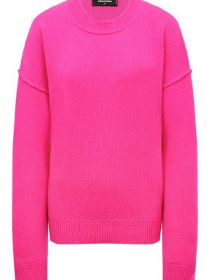 Кашемировый шерстяной свитер Dsquared2 розовый