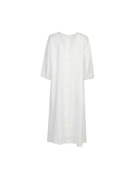 Vestido midi de lino Sarahwear blanco