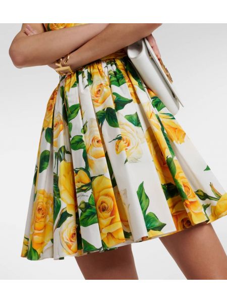 Mini robe en coton à fleurs Dolce&gabbana