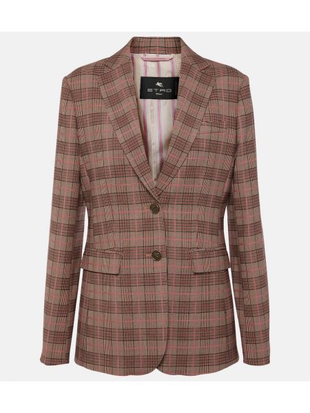 Kontrolleret uld blazer Etro